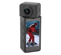 Asixxsix 4K Body Camera, Mini Action Camera with 270° Rotating Lens, 1.97 Inch Screen and EIS Stabilization, IP65 Water Proof POV Camcorder for Diving Cycling Outdoor