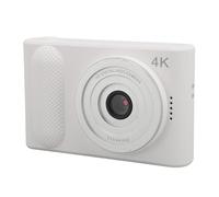 Asixxsix 4K Digital Camera, 48MP Autofocus Vlogging Camera, 16x Zoom, 2.4 Inch Screen, Convenient Charging, Compact Lightweight Teens Kids Boys Gifts for Travel, Wedding, Graduation (White)