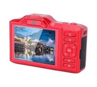 Asixxsix 4K Digital Camera, 64MP ABS Autofocus Vlogging Camera with WiFi, Dual, 18X Digital Zoom, 1200mAh Battery, Travel for Teens Beginner, YouTube, Travel (Red)