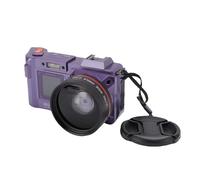 Asixxsix 4K Digital Camera, 70MP DSLR Camera with 50X Zoom Auto Focus F1.8 Aperture Double Screen Flash WiFi, Video Camera for Photography Travel Vlogging (Violet)