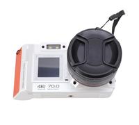 Asixxsix 4K Digital Camera, 70MP DSLR Camera with 50X Zoom Auto Focus F1.8 Aperture Double Screen Flash WiFi, Video Camera for Photography Travel Vlogging (White)