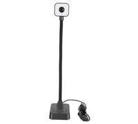 Asixxsix 4K USB Document Camera, Adjustable Image Inversion and Image Brightness, Foldable 30fps Doc Camera, Plug & Play, Dual Mic, for Web Conferencing, Live Demo, Compatible OS &