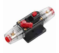 Asixxsix 50-100 Amp Reset Fuse Holder for Car Boat High-Tech Alloy Circuit Breaker Training Switch Included Suitable for Audio Systems Black (80A)