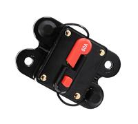 Asixxsix 50-100 Amp Reset Fuse Holder for Car Boat High-Tech Alloy Circuit Breaker Training Switch Included Suitable for Audio Systems Black (60A)