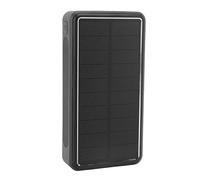 Asixxsix 50000mAh Solar Power Bank, USB Portable Charger Battery Pack with Flashlight, Phone Charger for Outdoor Camping Emergency Home, Aluminum Alloy Shell (Black)