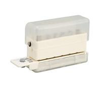 Asixxsix 6 Hole Punch, 7mm Punching Depth Hole Puncher with Chip Collection Box Daily Paper Puncher for A5/20, B5/26, A4/30 Flipbook Handbook (Clear)