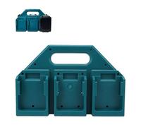 Asixxsix 6 Slot Battery Holder, Portable Battery Organizer Rack with Secure Lock, Storage Case Fit for Makita 18V 14.4V Batteries BL1820B BL1830B BL1840B BL1850B BL1860B