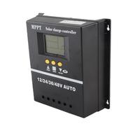 Asixxsix 60A MPPT Solar Charge Controller, 12V 24V 36V 48V Auto 100V Input LCD Display, with Dual USB Charging Ports, Solar Controller for Sealed Gel Flooded Lithium Batteries
