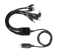 Asixxsix 8 In 1 Programming Cable for/Radio, Eco-Friendly Shell, Easy Programming, Suitable for Radio Hobbyists