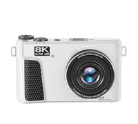 Asixxsix 8K Digital Camera, 88MP WiFi Vlogging Camera with 3 Inch 180° Flip Screen, 18X Digital Zoom Autofocus, 32GB Card, Webcam Mode, Digital Camera for Photography (White)