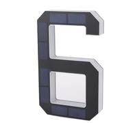 Asixxsix 9 Inch Solar Lighted House Numbers for Outside, Light Up Water proof LED Address Numbers Signs for Houses, LED Illuminated Modern Address Sign for Home Exterior