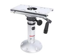 Asixxsix Adjustable Boat Seat Pedestal, Aluminum Alloy Pneumatic Height Adjustment From 14 to 20 Inches, with 6 Inch Sliding Cover, for Yachts Boats and Marine Vessels