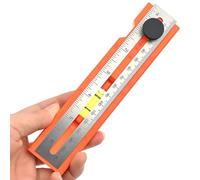 Asixxsix Adjustable Position Marking Protractor Tool, Multi Angle Foldable Depth Measuring Ruler with Rotating Knob, for Woodworking Handicraft and Professional Workshops