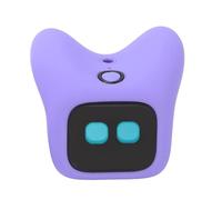 Asixxsix AI Robot Pet, Interactive Smart Companion with Voice Control Emotional Support for Kids Multilingual Learning Toy with Magnetic Charging Compact Portable for Travel (Purple)