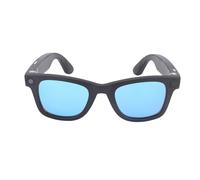 Asixxsix AI Smart Glasses, 8MP HD Camera Glasses with Real Time Translation Object Recognition, 1080P Video Recording, Voice Control, Built in Mic Speaker, for Men Women (Blue)
