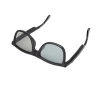 Asixxsix AI Smart Glasses, Open Ear Design Bluetooth Glasses Real Time Translation Adjustable Photochromic Lenses Clear Voice Capture Recording for Men Women Travel Work (Black)