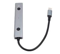 Asixxsix AI Voice Hub, USB C to USB2.0 Hub with Real Time Voice to Text Transcription and Multilingual Translation, for Wins PCs Tablets Gaming Consoles Laptops Desktops