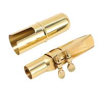 Asixxsix Alto Saxophone Mouthpiece, 5 Tip Opening Brass E Flat Alto Sax Mouthpiece with Cap, Musical Instruments Accessory for Professional Player Beginner Student