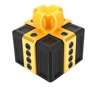 Asixxsix Annoying Gift Box, Funny The Annoying Present Prank Box, Interactive 3D Printed Prank Screw Present Boxes for Halloween Christmas 3D Printing Decorative Ornaments (Light Gold+Black)