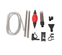 Asixxsix Aquarium Gravel Cleaner, 110GPH Rate 3 in 1 Function Aquarium Water Changer, Fish Tank Vacuum Cleaner with Built-in Filter Baffle for Fish Tank