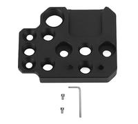 Asixxsix Arrow Storage Case Plate, Aluminum Alloy Camera Mounting Camera Stabilizer Arrow Storage Case Plate with 1/4 3/8 Inch Holes Cold Shoe Interface for DJI Ronin S SC RS2 RS3 Stabilizer