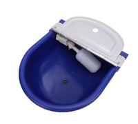 Asixxsix Automatic Animal Drinking Water Bowl, Stainless Steel Waterer with Float Valve, Easy to Clean and Install Waterer Bowl for Horse Cow Livestock, Farm Ranch Garden (Dark Blue)