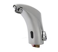 Asixxsix Automatic Sensor Faucet, Touchless Bathroom Sink Faucet Basin Tap with 10CM Sensing Range Hot Cold Water Mixer for Kitchen Bathroom Public Places