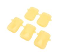 Asixxsix Baby Food Pouch Holder, No Squeeze Leak Proof Anti Squeeze Pouch Holder, Flipping with Safe Plastic Material for Toddlers (Yellow)