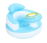 Asixxsix Baby Inflatable, Portable Baby Chairs with Cute Pattern, Built in Air Pump, Folding Support, Leakage Proof Infant Floor for Home Shower Playing Dining Traveling