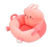 Asixxsix Baby Support Sofa, Lightweight Comfortable Seating Baby Support Seat Independent Space Crystal Velvet Baby Support Chairs with Cartoon Animals, Baby Sit Up Chair for Baby (Rabbit)