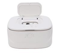Asixxsix Baby Wipe Warmer, USB Large Capacity 3 Modes Temperature Fast and Even Heating Wipes Dispenser with Night Light Timer, Sealed Flip Top Diaper Wipe Warmer for Diaper Changes