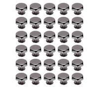 Asixxsix Bag Bottom Screw, 30 Sets Zinc Alloy Handbag Feet Hex Rivets Screwback Rivets with Threaded Screws for Purse Bag Clothing Shoes Accessories (Silver Black)