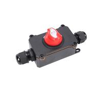Asixxsix Battery Disconnect Switch, 150A 12 to 32V DC IP66 Water Proof Power Cut Off Master Isolator with Flame Retardant PA66 Housing and Brass Contacts, for Car RV Boat Marine