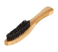 Asixxsix Beard Brush for Men, Beard Comb with Wood Handle, Stiff Bristle Brush Relieves Itch for Men and Barbers, Great for Grooming and Mustaches for Detangling, Smoothing