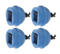 Asixxsix Billiard Pool Chalk Holder Fine Cut Rubber Cue Chalk Pocket -4pcs, Handy Accessory for Cue Tip Lubrication (Blue)