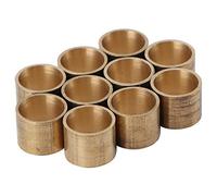 Asixxsix Billiards Cue Brass Tip Set Durable Pool Cue Ferrules for Billiard Pool Care, 10pcs Copper Repair Tool Accessories for Players (10MM【Toothless】)