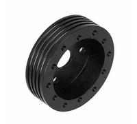 Asixxsix Black 1in Steering Wheel Spacer for Grant, NRG 5 6 Hole Wheels, TopQuality Steering Adapter for Car Racing Fans (Black)