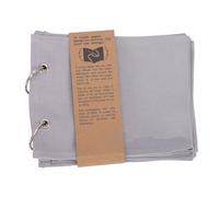 Asixxsix Blank Fabric Sketchbook, Linen Stitch Book Folding Travel Journal, Blank Fabric Art Journal for Scrapbooking, Portable Travel Sketch Book for Artists