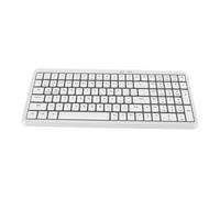Asixxsix Bluetooth Keyboard, 2.4G Wireless Wireless Keyboard,105 Keys Full Size Xternal Keyboards with Numpad and Multimedia Shortcut Keys, Scissor Switch (White)