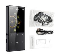 Asixxsix Bluetooth MP3 Player, 32GB Expandable Storage Portable Music Player, Hifi Sound with FM Radio and Earphones Included for Kids Travel