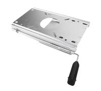 Asixxsix Boat Slider Track, Aluminum Alloy Front Back Sliding Range 14cm, with Pre Drilled Holes for Easy Installation, Fits Standard 5.3 X 5.3 Inch Pedestal Bases