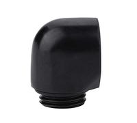Asixxsix Brass Elbow Connector, 360° Rotatable Easy Installation PC Water Cooling Fittings, Water Cooling Tube Connector with Soft Silicone Ring for PC Systems