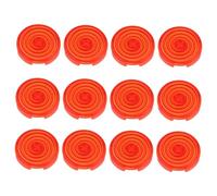 Asixxsix Button Cover, 20.2mm Diameter 12PCS Push Button Cover Compatible with Kailh Cherry TTC Switches, Power with Anti Slip Frosted for Keyboards (Red)