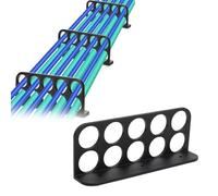 Asixxsix Cable Chase, 1" with 10-Hole Design, Wire Bracket, Cable Support Wire Bracket Holder for NMB Electrical Cord Organized Management, Labor Time Saving (12PCS)