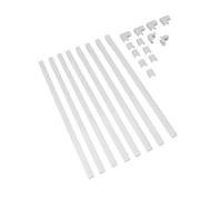Asixxsix Cable Management, Paintable Cord Hider Wall Kit with 8 Cable Channels 7 Connectors for TV Office Home Raceway