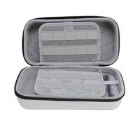 Asixxsix Carrying Case, Protective Hard Shell Travel Carrying Case Pouch for for Console & Accessories, Lightweight Shockproof Game Console Carrying Case (White)
