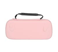 Asixxsix Case for ROG Ally X 2024 RC72LA, RC71L, Claw A1M - Portable Travel Bag, Storage for Accessories and Controller Stand, PU Shell - EVA Hard Carrying Case with Pockets (Pink)