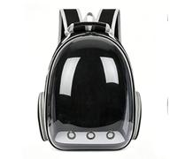 Asixxsix Cat Backpack Carrier, Pet Bubble Backpack with 180° Viewing Angle Transparent Dome and Cushion, Breathable Cat Carrier with Breathable Holes and Mesh Windows for Travel