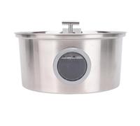 Asixxsix Cat Water Fountain, Stainless Steel 3.2L Large Capacity Silent Automatic Pet Water Dispenser with Level Window for Cats and Small Dogs