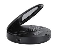 Asixxsix CD Player, Rechargeable Portable Bluetooth CD Player Built In Speaker Anti Skip Memory Play Function Desktop for Home Kids Music Lovers, Retro